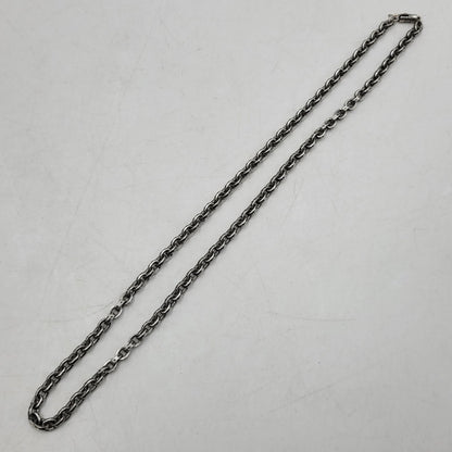 【中古品】【メンズ/レディース】 CHROME HEARTS クロムハーツ 925 PAPER CHAIN 20 一部14K ペーパーチェーン ネックレス アクセサリー 190-251214-as-14-izu カラー：シルバー 万代Net店