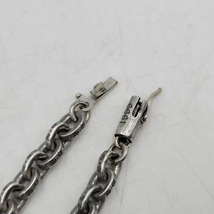 【中古品】【メンズ/レディース】 CHROME HEARTS クロムハーツ 925 PAPER CHAIN 20 一部14K ペーパーチェーン ネックレス アクセサリー 190-251214-as-14-izu カラー：シルバー 万代Net店