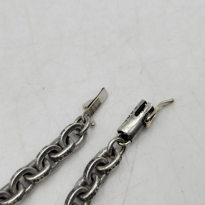 【中古品】【メンズ/レディース】 CHROME HEARTS クロムハーツ 925 PAPER CHAIN 20 一部14K ペーパーチェーン ネックレス アクセサリー 190-251214-as-14-izu カラー：シルバー 万代Net店