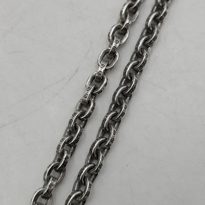 【中古品】【メンズ/レディース】 CHROME HEARTS クロムハーツ 925 PAPER CHAIN 20 一部14K ペーパーチェーン ネックレス アクセサリー 190-251214-as-14-izu カラー：シルバー 万代Net店