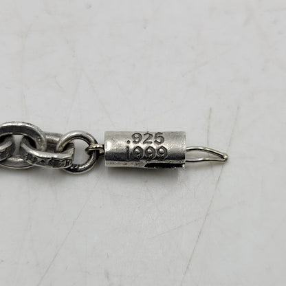 【中古品】【メンズ/レディース】 CHROME HEARTS クロムハーツ 925 PAPER CHAIN 20 一部14K ペーパーチェーン ネックレス アクセサリー 190-251214-as-14-izu カラー：シルバー 万代Net店