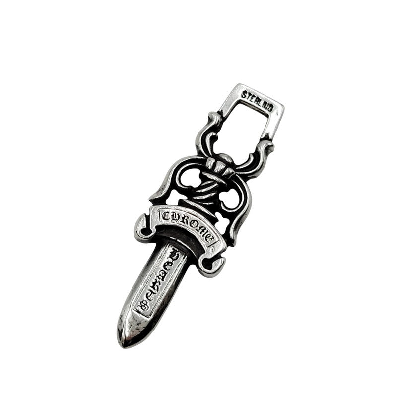 【中古品】【メンズ/レディース】 CHROME HEARTS クロムハーツ STERLING #10 DAGGER ダガー ペンダントトップ アクセサリー 190-251214-as-11-izu カラー：シルバー 万代Net店