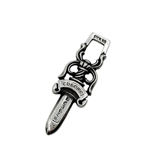 【中古品】【メンズ/レディース】 CHROME HEARTS クロムハーツ STERLING #10 DAGGER ダガー ペンダントトップ アクセサリー 190-251214-as-11-izu カラー：シルバー 万代Net店