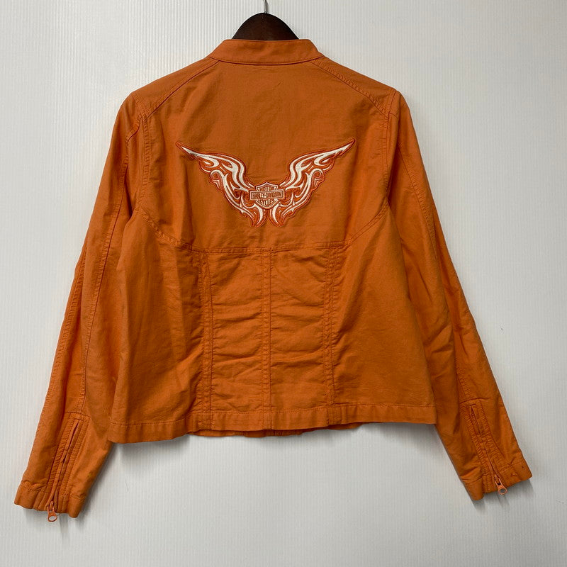 【中古品】【メンズ】 MOTORCYCLE JACKET モーターサイクル ジャケット アウター 168-251107-cs-02-izu サイズ：M カラー：オレンジ 万代Net店