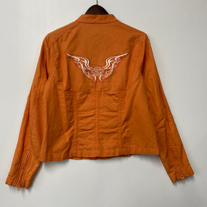 【中古品】【メンズ】 MOTORCYCLE JACKET モーターサイクル ジャケット アウター 168-251107-cs-02-izu サイズ：M カラー：オレンジ 万代Net店