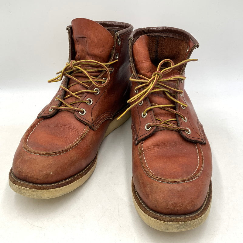 【中古品】【メンズ】 RED WING レッドウィング HERITAGE 6INCH MOC TOE IRISH SETTER 9106 ヘリテージ 6インチ モックトゥ アイリッシュセッター 刺繍羽タグ USA製 ブーツ シューズ 靴 164-251103-as-08-izu サイズ：27cm カラー：ブラウン 万代Net店
