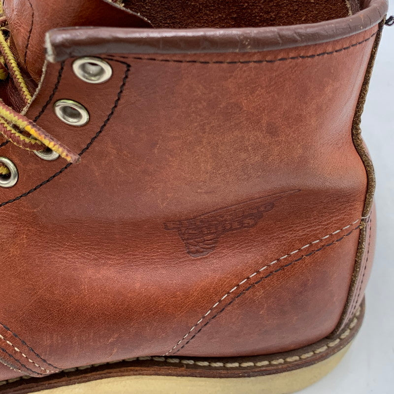 【中古品】【メンズ】 RED WING レッドウィング HERITAGE 6INCH MOC TOE IRISH SETTER 9106 ヘリテージ 6インチ モックトゥ アイリッシュセッター 刺繍羽タグ USA製 ブーツ シューズ 靴 164-251103-as-08-izu サイズ：27cm カラー：ブラウン 万代Net店