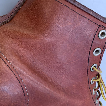 【中古品】【メンズ】 RED WING レッドウィング HERITAGE 6INCH MOC TOE IRISH SETTER 9106 ヘリテージ 6インチ モックトゥ アイリッシュセッター 刺繍羽タグ USA製 ブーツ シューズ 靴 164-251103-as-08-izu サイズ：27cm カラー：ブラウン 万代Net店