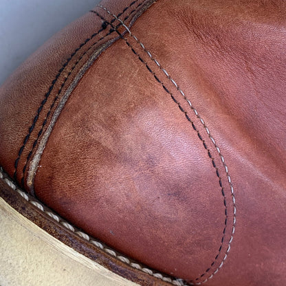 【中古品】【メンズ】 RED WING レッドウィング HERITAGE 6INCH MOC TOE IRISH SETTER 9106 ヘリテージ 6インチ モックトゥ アイリッシュセッター 刺繍羽タグ USA製 ブーツ シューズ 靴 164-251103-as-08-izu サイズ：27cm カラー：ブラウン 万代Net店