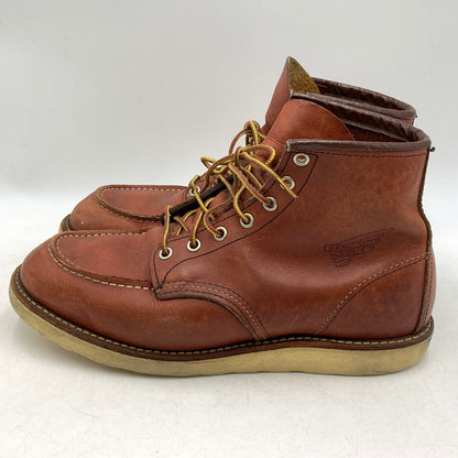 【中古品】【メンズ】 RED WING レッドウィング HERITAGE 6INCH MOC TOE IRISH SETTER 9106 ヘリテージ 6インチ モックトゥ アイリッシュセッター 刺繍羽タグ USA製 ブーツ シューズ 靴 164-251103-as-08-izu サイズ：27cm カラー：ブラウン 万代Net店