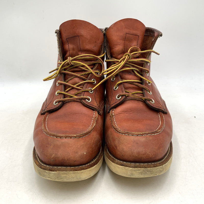 【中古品】【メンズ】 RED WING レッドウィング HERITAGE 6INCH MOC TOE IRISH SETTER 9106 ヘリテージ 6インチ モックトゥ アイリッシュセッター 刺繍羽タグ USA製 ブーツ シューズ 靴 164-251103-as-08-izu サイズ：27cm カラー：ブラウン 万代Net店