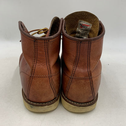【中古品】【メンズ】 RED WING レッドウィング HERITAGE 6INCH MOC TOE IRISH SETTER 9106 ヘリテージ 6インチ モックトゥ アイリッシュセッター 刺繍羽タグ USA製 ブーツ シューズ 靴 164-251103-as-08-izu サイズ：27cm カラー：ブラウン 万代Net店
