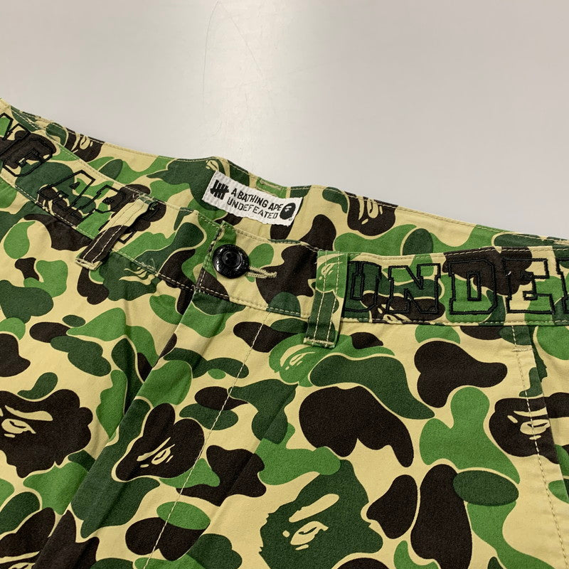 【中古品】【メンズ】 A BATHING APE アベイシングエイプ ×UNDEFEATED アンディーフィーテッド 001PTE231903X ABC 6 POCKET ポケット PANTS パンツ ズボン ボトムス 153-251104-ya-05-izu サイズ：S カラー：グリーン系 万代Net店