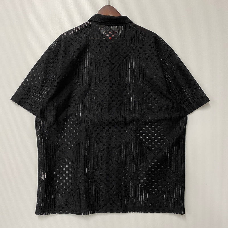 【中古品】【メンズ】 LACE S/S SHIRT レース ショートスリーブ シャツ 半袖 トップス 149-251102-as-04-izu サイズ：XL カラー：ブラック 万代Net店