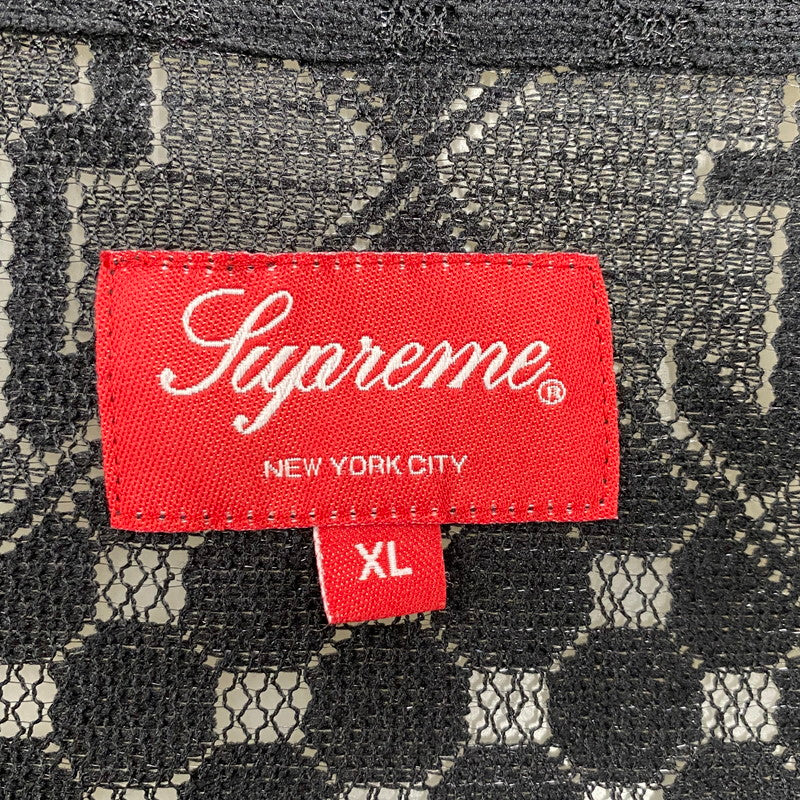 【中古品】【メンズ】 LACE S/S SHIRT レース ショートスリーブ シャツ 半袖 トップス 149-251102-as-04-izu サイズ：XL カラー：ブラック 万代Net店