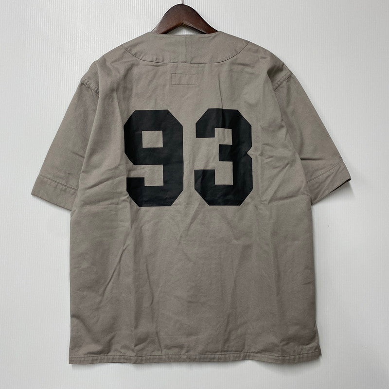 【中古品】【メンズ】 BAPE HEAD BASEBALL SHIRT ベースボールシャツ 半袖 トップス 142-251102-as-09-izu サイズ：M カラー：グレー系 万代Net店