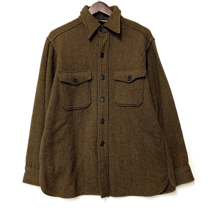 【中古品】【メンズ】 WOOLRICH ウールリッチ WOOL CPO SHIRT 12026 ウール CPOシャツ 146-251108-as-30-izu サイズ：L カラー：ブラウン 万代Net店