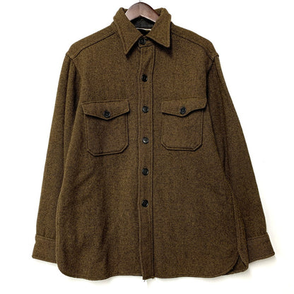 【中古品】【メンズ】 WOOLRICH ウールリッチ WOOL CPO SHIRT 12026 ウール CPOシャツ 146-251108-as-30-izu サイズ：L カラー：ブラウン 万代Net店