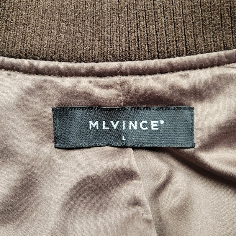 【中古品】【メンズ】 MLVINCE メルヴィンス LEATHER SLEEVE JACKET レザー スリーブ ジャケット アウター 142-251104-as-04-izu サイズ：L カラー：ブラウン 万代Net店