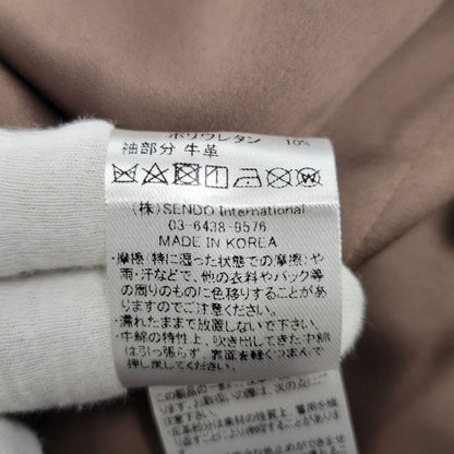 【中古品】【メンズ】 MLVINCE メルヴィンス LEATHER SLEEVE JACKET レザー スリーブ ジャケット アウター 142-251104-as-04-izu サイズ：L カラー：ブラウン 万代Net店