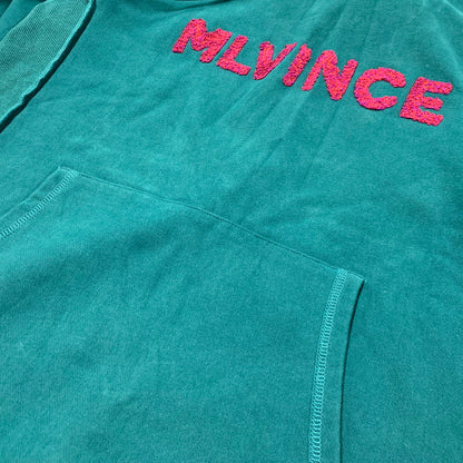 【中古品】【メンズ】 MLVINCE メルヴィンス 21AW INSIDEOUT HEAVY WEIGHT EMBROIDERY LOGO HOODIE インサイドアウト ヘビーウェイト エンブロイダリー ロゴ フーディー トップス パーカー 142-251104-ya-11-izu サイズ：XL カラー：グリーン系 万代Net店