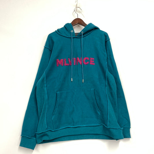【中古品】【メンズ】 MLVINCE メルヴィンス 21AW INSIDEOUT HEAVY WEIGHT EMBROIDERY LOGO HOODIE インサイドアウト ヘビーウェイト エンブロイダリー ロゴ フーディー トップス パーカー 142-251104-ya-11-izu サイズ：XL カラー：グリーン系 万代Net店