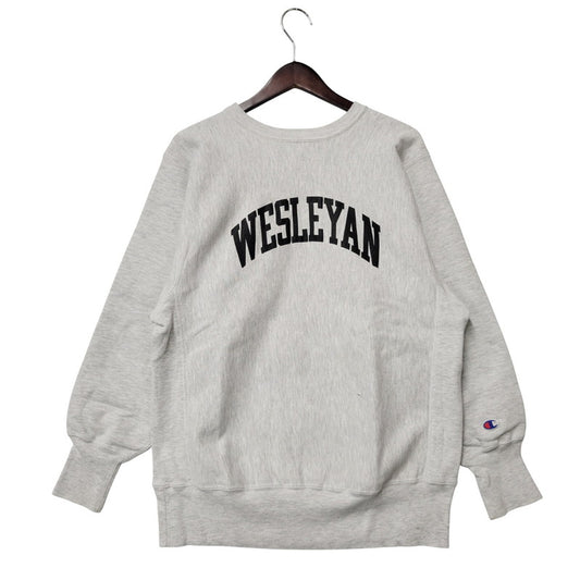 【中古品】【メンズ】 Champion チャンピオン WESLEYAN REVERSE WEAVE SWEAT SHIRT リバースウィーブ スウェットシャツ トレーナー 長袖 トップス 146-251104-as-09-izu サイズ：L カラー：グレー 万代Net店
