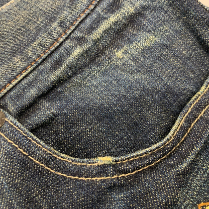 【中古品】【メンズ】 BUFFALO JEANS バッファロージーンズ MSJ-722 EMBROIDERY DENIM PANTS エンブロイダリー デニム パンツ ボトムス ズボン 157-251109-cs-14-izu サイズ：1 カラー：ブルー 万代Net店