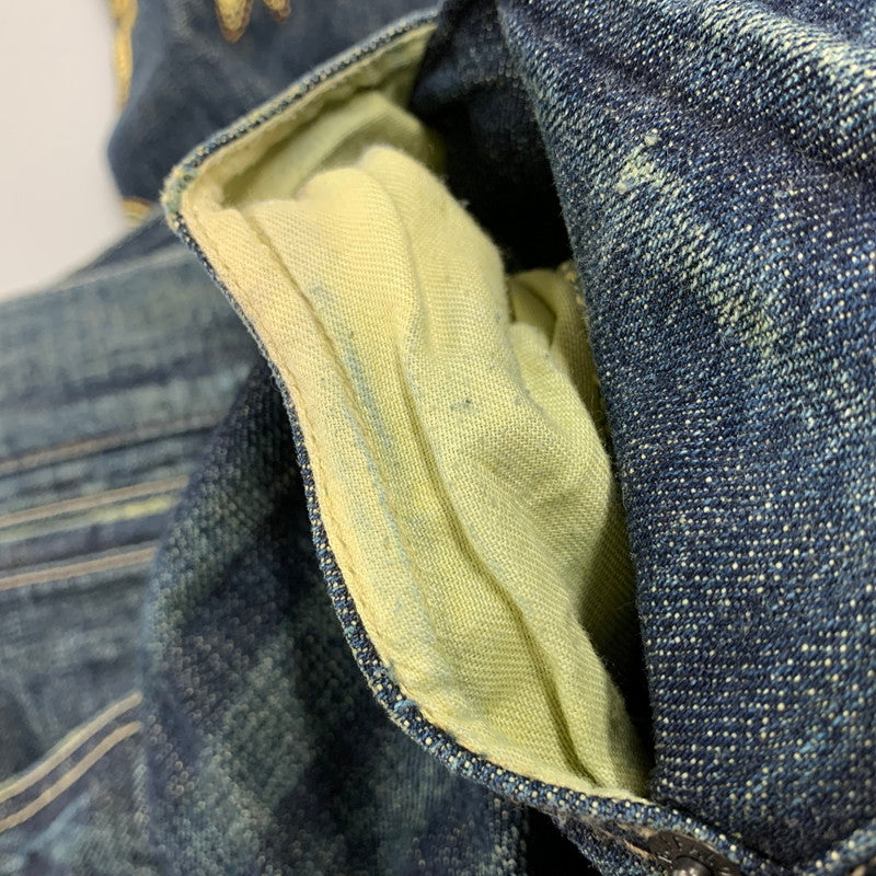 【中古品】【メンズ】 BUFFALO JEANS バッファロージーンズ MSJ-722 EMBROIDERY DENIM PANTS エンブロイダリー デニム パンツ ボトムス ズボン 157-251109-cs-14-izu サイズ：1 カラー：ブルー 万代Net店