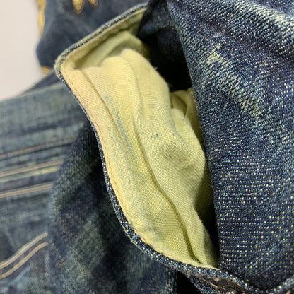 【中古品】【メンズ】 BUFFALO JEANS バッファロージーンズ MSJ-722 EMBROIDERY DENIM PANTS エンブロイダリー デニム パンツ ボトムス ズボン 157-251109-cs-14-izu サイズ：1 カラー：ブルー 万代Net店
