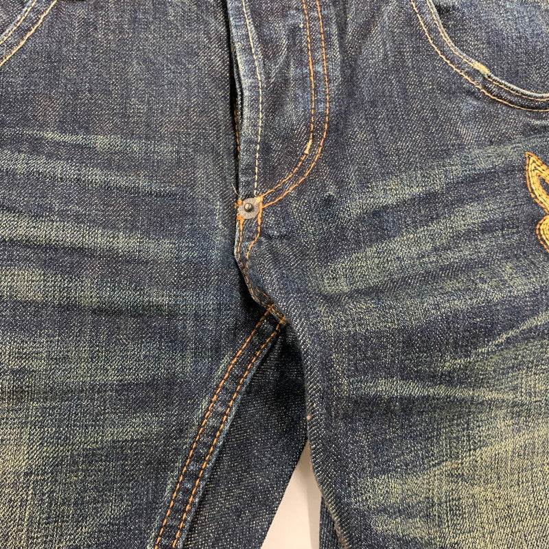 【中古品】【メンズ】 BUFFALO JEANS バッファロージーンズ MSJ-722 EMBROIDERY DENIM PANTS エンブロイダリー デニム パンツ ボトムス ズボン 157-251109-cs-14-izu サイズ：1 カラー：ブルー 万代Net店