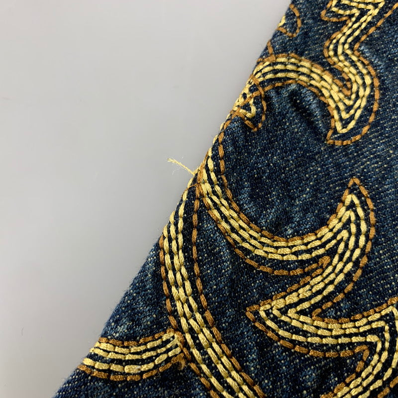 【中古品】【メンズ】 BUFFALO JEANS バッファロージーンズ MSJ-722 EMBROIDERY DENIM PANTS エンブロイダリー デニム パンツ ボトムス ズボン 157-251109-cs-14-izu サイズ：1 カラー：ブルー 万代Net店