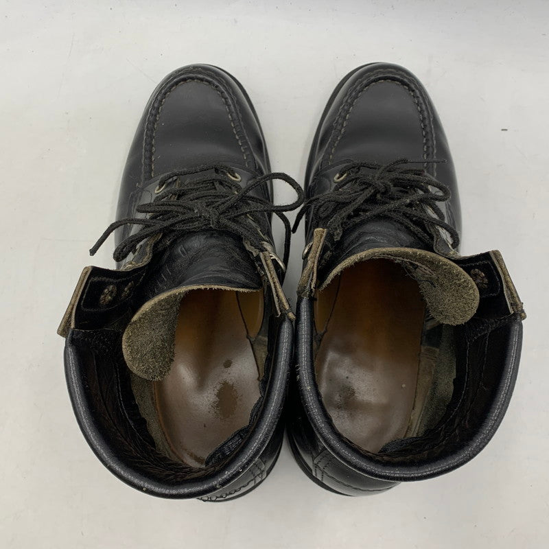 【現状渡し品】【メンズ】 RED WING レッドウィング SUPERSOLE 6 MOC TOE 8133 スーパーソール6 モックトゥ 刺繍羽タグ USA製 ブーツ シューズ 靴 164-251103-as-09-izu サイズ：8 1/2 カラー：ブラック 万代Net店