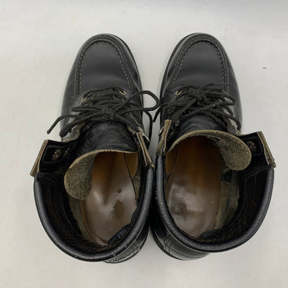 【現状渡し品】【メンズ】 RED WING レッドウィング SUPERSOLE 6 MOC TOE 8133 スーパーソール6 モックトゥ 刺繍羽タグ USA製 ブーツ シューズ 靴 164-251103-as-09-izu サイズ：8 1/2 カラー：ブラック 万代Net店
