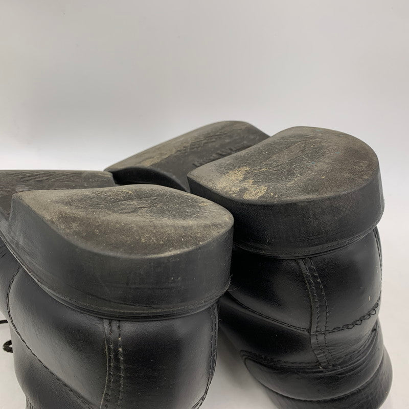 【現状渡し品】【メンズ】 RED WING レッドウィング SUPERSOLE 6 MOC TOE 8133 スーパーソール6 モックトゥ 刺繍羽タグ USA製 ブーツ シューズ 靴 164-251103-as-09-izu サイズ：8 1/2 カラー：ブラック 万代Net店