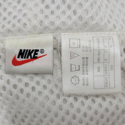 【中古品】【メンズ】 NIKE ナイキ HOODED NYLON PULLOVER JACKET フーデッド ナイロン プルオーバー ジャケット 銀タグ 146-251104-as-02-izu サイズ：100 カラー：ホワイト 万代Net店