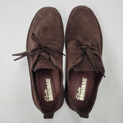 【中古美品】【メンズ】 Clarks クラークス DESERT ROCK LO 26177798 デザートロックロー シューズ 靴 164-251104-as-33-izu サイズ：UK8.5 カラー：ブラウン 万代Net店