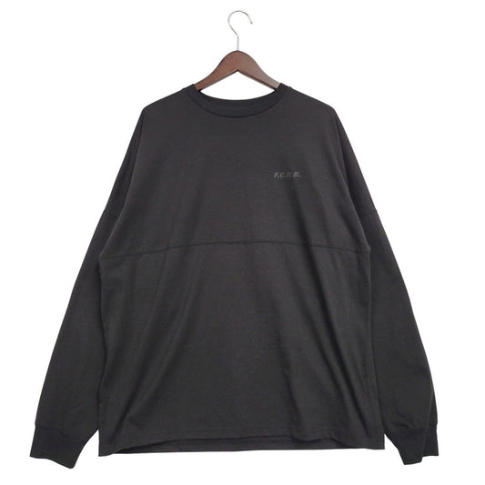 【中古品】【メンズ】 BIG LOGO L/S BAGGY TEE FCRB-250084 ビッグロゴ ロングスリーブ バギー Tシャツ 長袖 トップス 142-251104-as-13-izu サイズ：L カラー：ブラック 万代Net店
