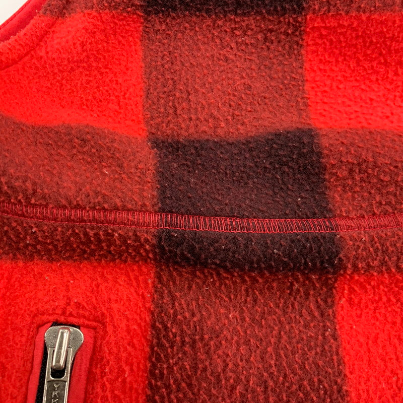 【中古品】【メンズ】 OLD GAP オールドギャップ BUFFALO CHECK FLECCE VEST バッファロー チェックフリースベスト 146-250108-mh-05-izu サイズ：L カラー：レッド 万代Net店