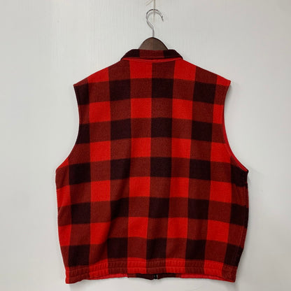 【中古品】【メンズ】 OLD GAP オールドギャップ BUFFALO CHECK FLECCE VEST バッファロー チェックフリースベスト 146-250108-mh-05-izu サイズ：L カラー：レッド 万代Net店