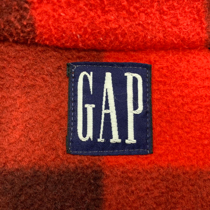 【中古品】【メンズ】 OLD GAP オールドギャップ BUFFALO CHECK FLECCE VEST バッファロー チェックフリースベスト 146-250108-mh-05-izu サイズ：L カラー：レッド 万代Net店