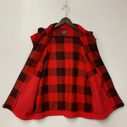 【中古品】【メンズ】 OLD GAP オールドギャップ BUFFALO CHECK FLECCE VEST バッファロー チェックフリースベスト 146-250108-mh-05-izu サイズ：L カラー：レッド 万代Net店