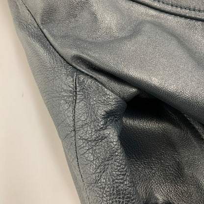 【中古品】【メンズ】 163-1508 LAMB LEATHER DOUBLE RIDERS JACKET ラム レザー ダブル ライダース ジャケット アウター 147-251109-cs-16-izu サイズ：S カラー：ブラック 万代Net店