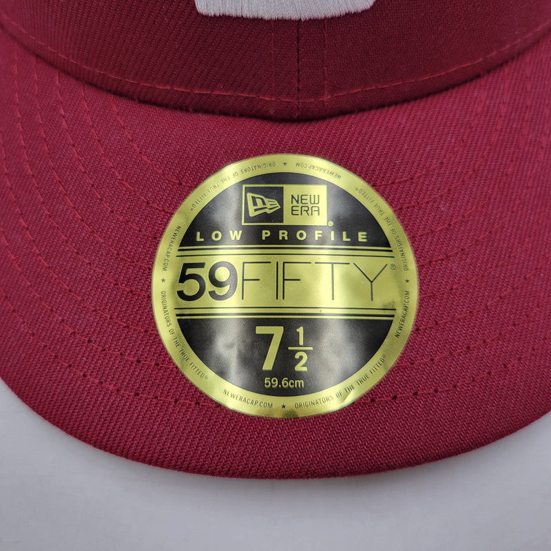 【中古品】【メンズ/レディース】 DESCENDANT ディセンダント ×NEWERA ニューエラ 59FIFTY BB CAP ベースボールキャップ 帽子 185-251108-as-36-izu サイズ：7 1/2（59.6cm） カラー：ボルドー 万代Net店