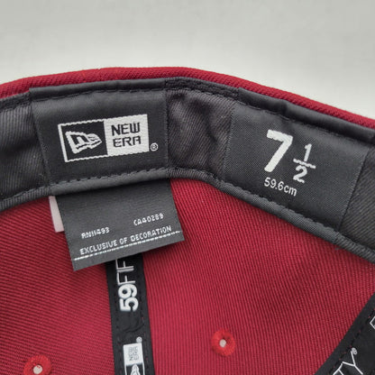 【中古品】【メンズ/レディース】 DESCENDANT ディセンダント ×NEWERA ニューエラ 59FIFTY BB CAP ベースボールキャップ 帽子 185-251108-as-36-izu サイズ：7 1/2（59.6cm） カラー：ボルドー 万代Net店