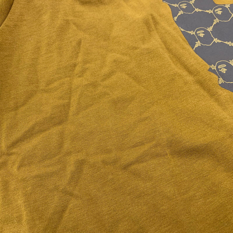 【中古品】【メンズ】 A BATHING APE アベイシングエイプ 001TEL301334M COLLEGE MONOGRAM APE HEAD TEE カレッジ モノグラム エイプ ヘッド Tシャツ トップス 半袖 142-251109-cs-20-izu サイズ：XL カラー：ブラウン 万代Net店