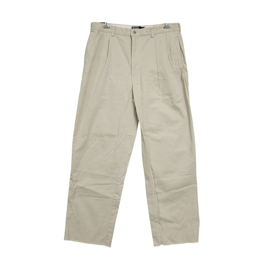 【中古品】【メンズ】 Polo by Ralph Lauren ポロバイラルフローレン 2 TUCK タック CHINO PANTS チノ パンツ ズボン ボトムス 157-251110-ya-13-izu サイズ：36×32 カラー：ベージュ 万代Net店