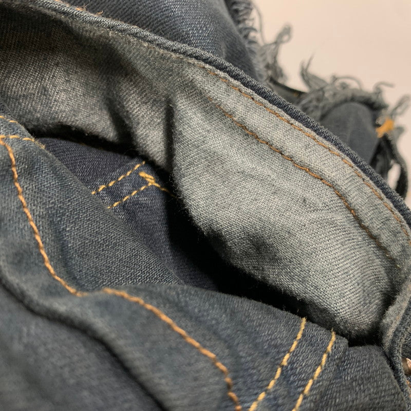 【現状渡し品】 USED REMAKE BLACK DENIM PANTS リメイク ブラック デニムパンツ ボトムス 157-260608-as-08-izu カラー：ブラック系 万代Net店