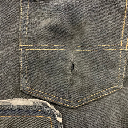 【現状渡し品】 USED REMAKE BLACK DENIM PANTS リメイク ブラック デニムパンツ ボトムス 157-260608-as-08-izu カラー：ブラック系 万代Net店