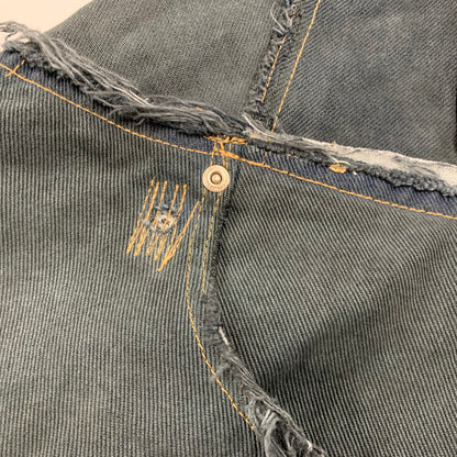 【現状渡し品】 USED REMAKE BLACK DENIM PANTS リメイク ブラック デニムパンツ ボトムス 157-260608-as-08-izu カラー：ブラック系 万代Net店